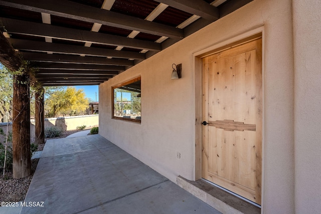 17300 S Camino Cartagena, Sahuarita, AZ 85629 - exterior space with a patio, fence, and stucco siding
