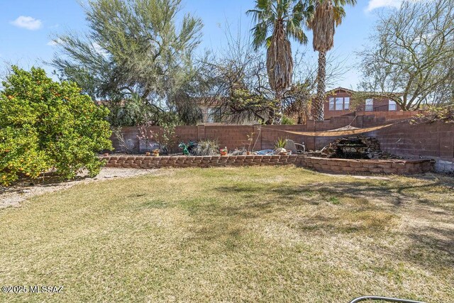 3969 W Pine Creek Way, Tucson, AZ 85745 - view of yard featuring a fenced backyard