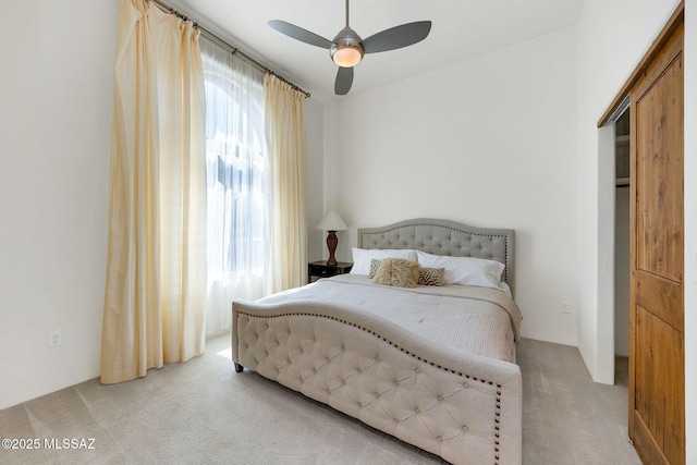 11028 N Pusch Ridge View Pl, Oro Valley, AZ 85737 - carpeted bedroom featuring ceiling fan