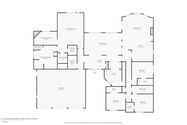 11028 N Pusch Ridge View Pl, Oro Valley, AZ 85737 - property floor plan