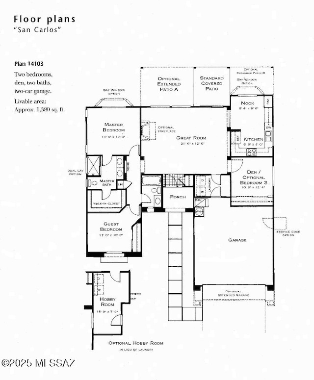7541 W Wandering Coyote Dr, Tucson, AZ 85743 - floor plan / room layout