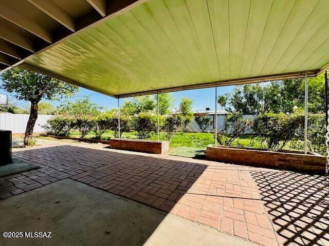 view of patio / terrace featuring a fenced backyard
