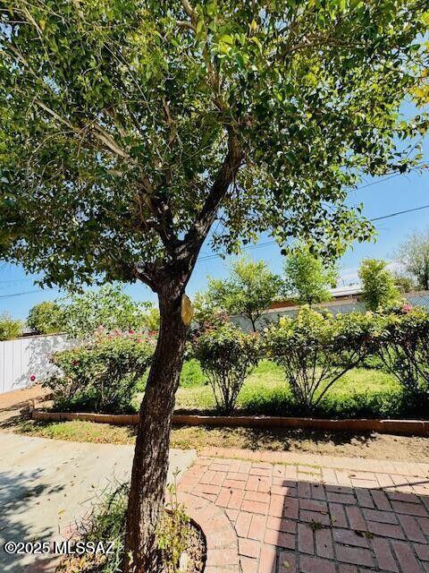 view of patio with fence