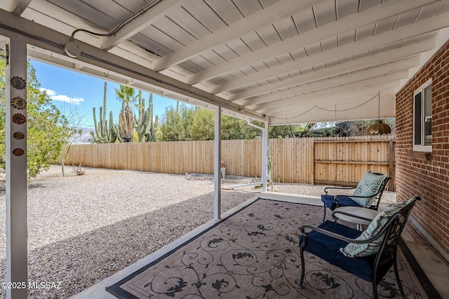 4825 E Hawthorne St, Tucson, AZ 85711 - fenced backyard featuring a patio