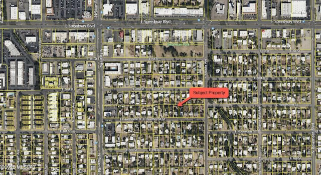4825 E Hawthorne St, Tucson, AZ 85711 - aerial overview of property's location