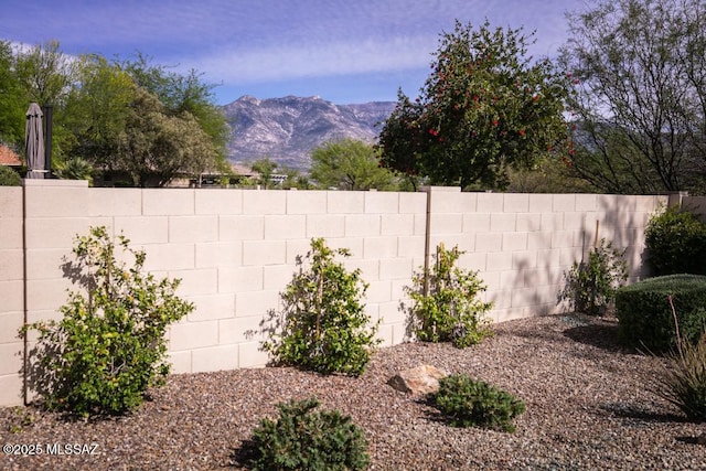61867 E Ironwood Ln, Tucson, AZ 85739 - view of yard featuring fence and a mountain view