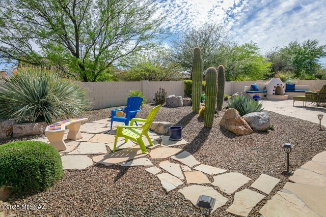 61867 E Ironwood Ln, Tucson, AZ 85739 - view of yard with a patio and a fenced backyard