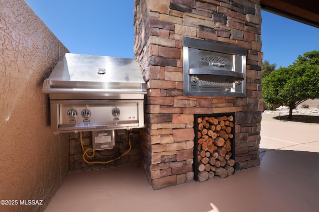 details with stone siding and stucco siding
