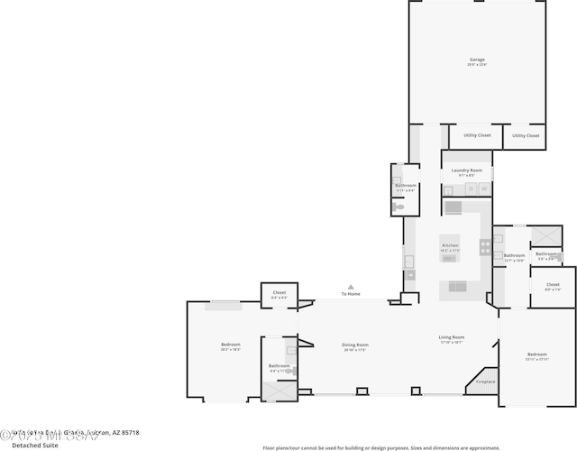 4915 N Via De La Granja, Tucson, AZ 85718 - home floor plan