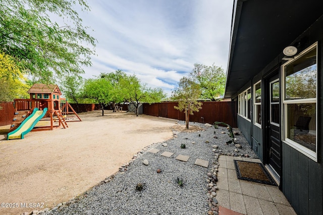 1652 W Roller Coaster Rd, Tucson, AZ 85704 - exterior space featuring a fenced backyard and a playground