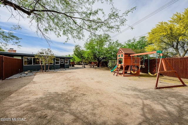 1652 W Roller Coaster Rd, Tucson, AZ 85704 - view of jungle gym with fence