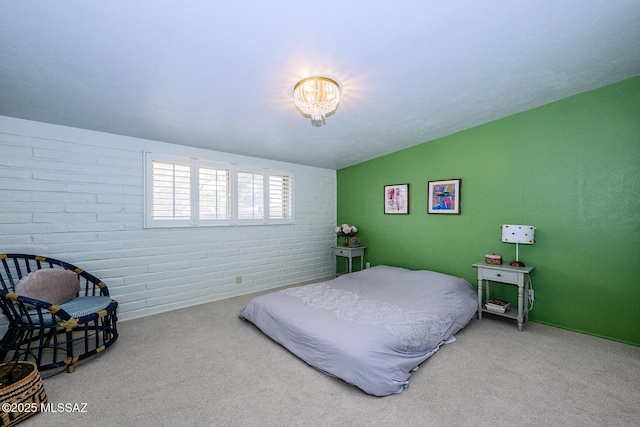 1652 W Roller Coaster Rd, Tucson, AZ 85704 - bedroom with brick wall and carpet
