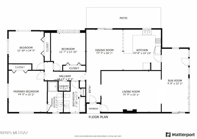1652 W Roller Coaster Rd, Tucson, AZ 85704 - floor plan