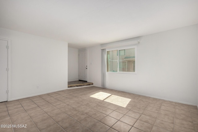 view of spare room