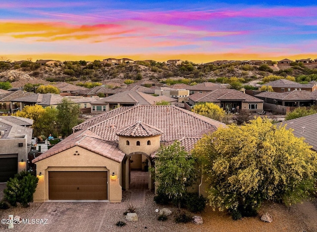 bird's eye view featuring a residential view