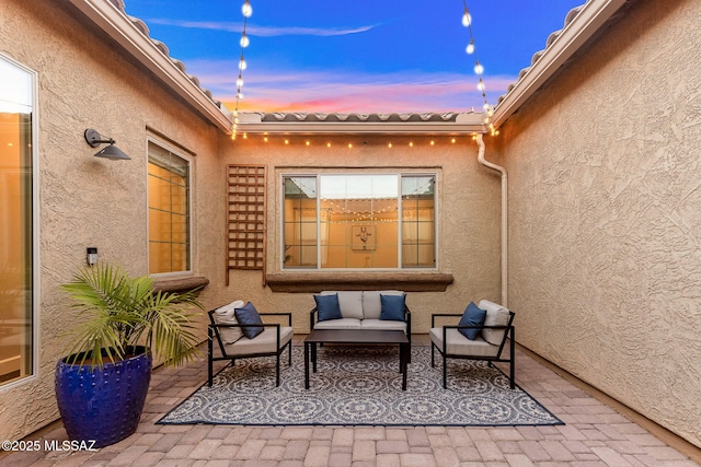 view of patio / terrace with an outdoor hangout area