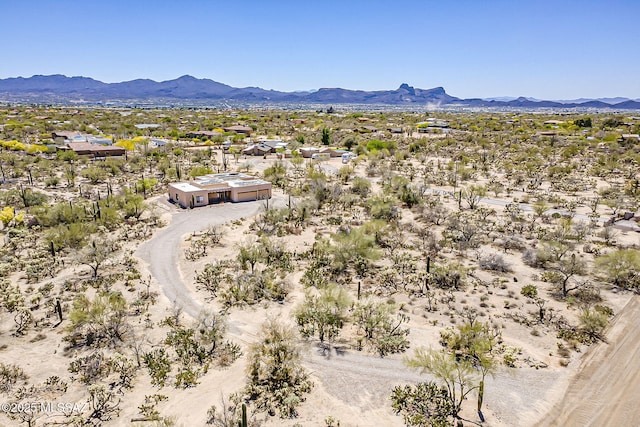 4247 W Flying Diamond Dr, Tucson, AZ 85742 - aerial view featuring view of desert and a mountain view