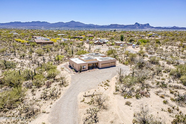 4247 W Flying Diamond Dr, Tucson, AZ 85742 - birds eye view of property featuring a mountain view and a desert view