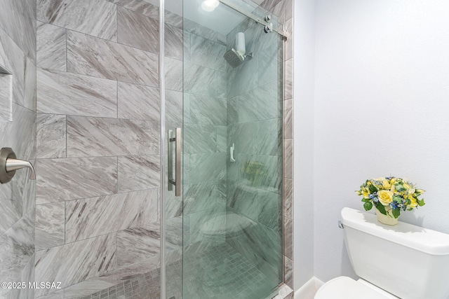 14045 N Desert Butte Dr, Oro Valley, AZ 85755 - bathroom with a stall shower and toilet