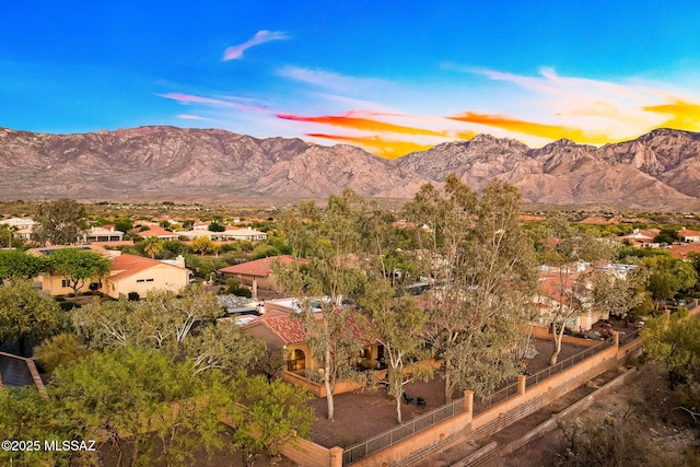 14045 N Desert Butte Dr, Oro Valley, AZ 85755 - property view of mountains with a residential view