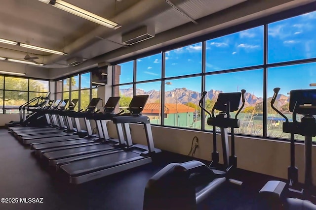 14045 N Desert Butte Dr, Oro Valley, AZ 85755 - view of gym