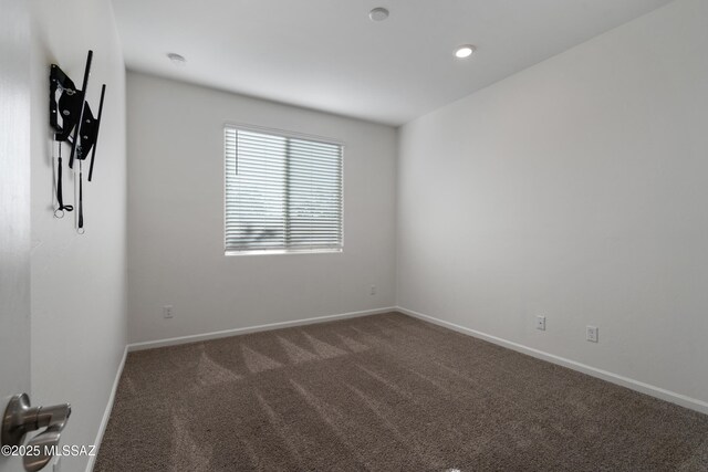 3352 W Shadow Park Way, Tucson, AZ 85742 - spare room with carpet flooring, baseboards, and recessed lighting