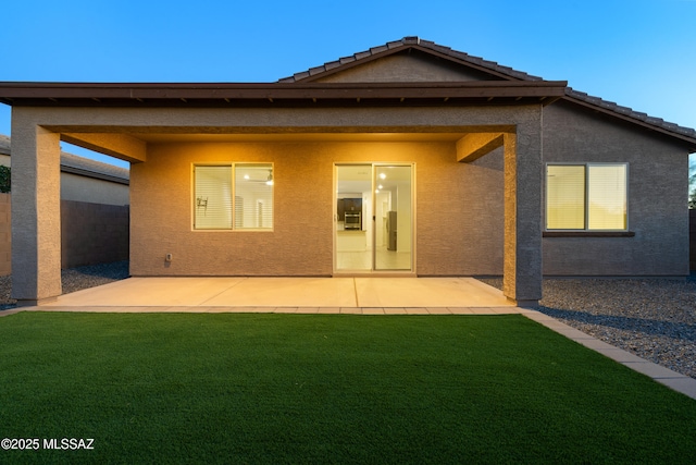 3352 W Shadow Park Way, Tucson, AZ 85742 - rear view of house with a patio area and stucco siding