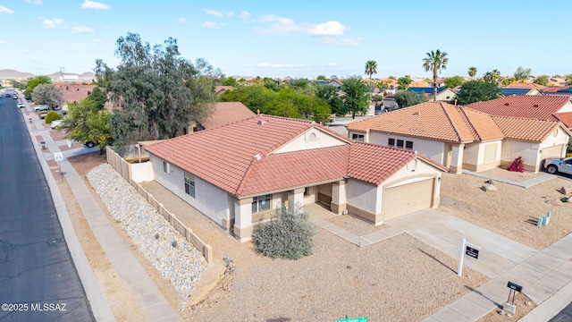 bird's eye view featuring a residential view