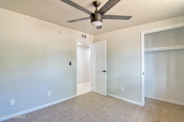 5754 S Ray Stra, Tucson, AZ 85706 - unfurnished bedroom featuring baseboards, visible vents, a closet, and carpet flooring