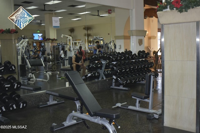 view of exercise room
