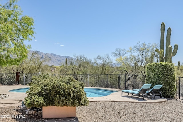 5140 N Via Condesa, Tucson, AZ 85718 - view of swimming pool with a patio and a mountain view