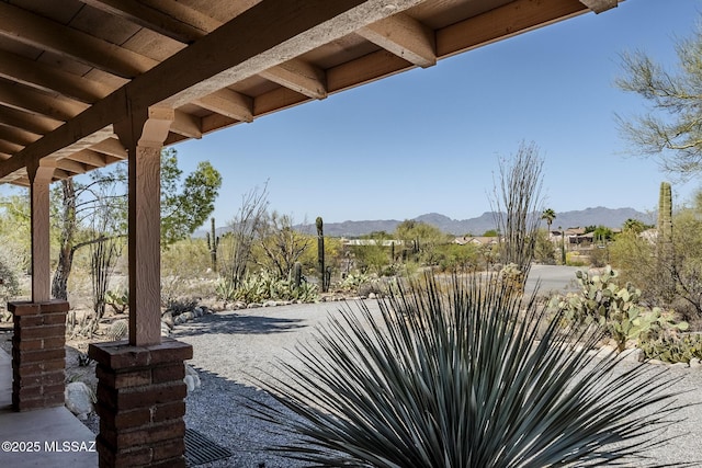 5140 N Via Condesa, Tucson, AZ 85718 - view of patio with a mountain view