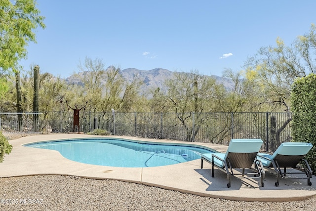 5140 N Via Condesa, Tucson, AZ 85718 - view of swimming pool featuring a mountain view and a patio area