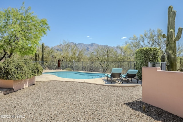 5140 N Via Condesa, Tucson, AZ 85718 - view of swimming pool with a mountain view and a patio
