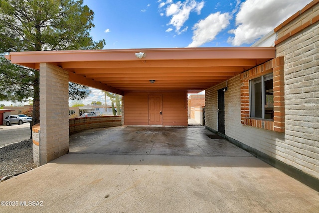 view of parking / parking lot