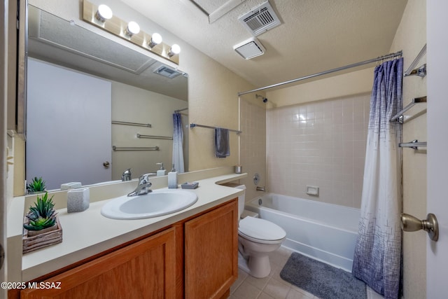 10101 E Bryonwood Ln, Tucson, AZ 85730 - full bathroom featuring visible vents, tile patterned floors, toilet, and vanity