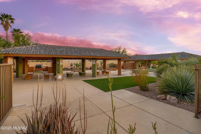10101 E Bryonwood Ln, Tucson, AZ 85730 - view of patio / terrace with a gazebo