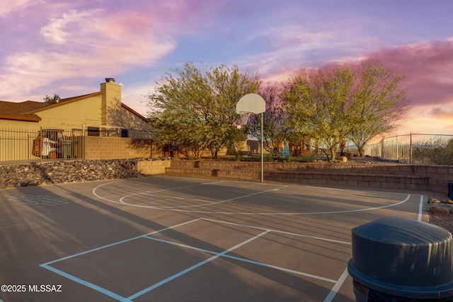 10101 E Bryonwood Ln, Tucson, AZ 85730 - view of basketball court featuring fence and community basketball court
