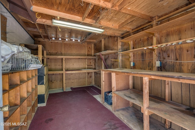 view of storage