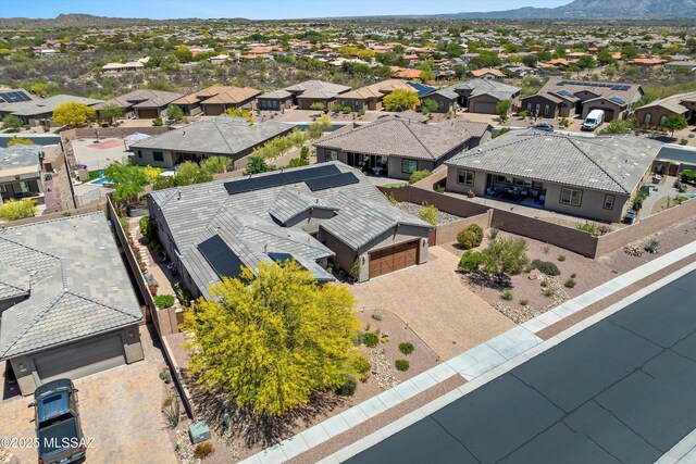 660 W Aviator Crossing Dr, Oro Valley, AZ 85755 - drone / aerial view featuring a residential view and a mountain view