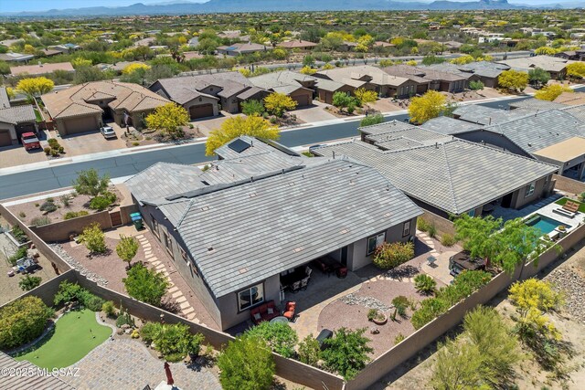 660 W Aviator Crossing Dr, Oro Valley, AZ 85755 - bird's eye view featuring a mountain view and a residential view