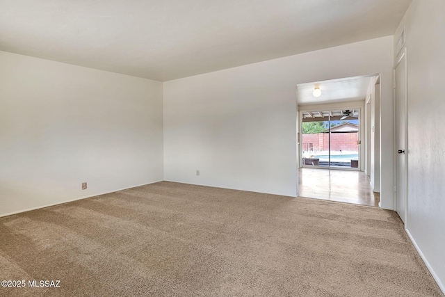 view of carpeted empty room
