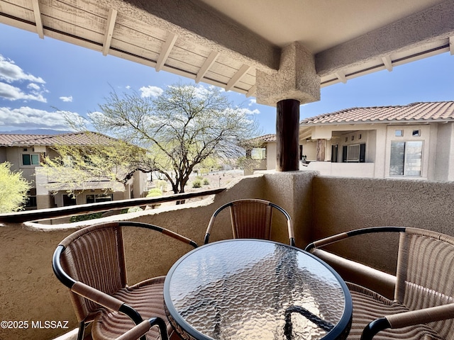 view of balcony