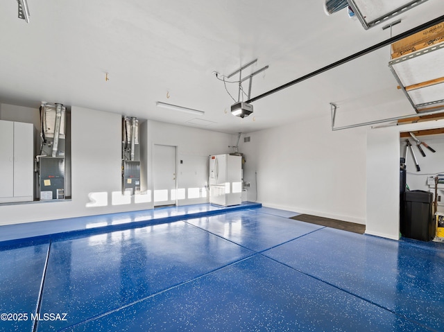 view of pool with heating unit