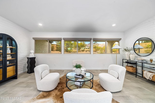 3855 N Via Avellana, Tucson, AZ 85718 - living area featuring plenty of natural light, recessed lighting, and baseboards