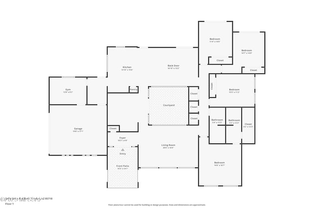 3855 N Via Avellana, Tucson, AZ 85718 - property floor plan