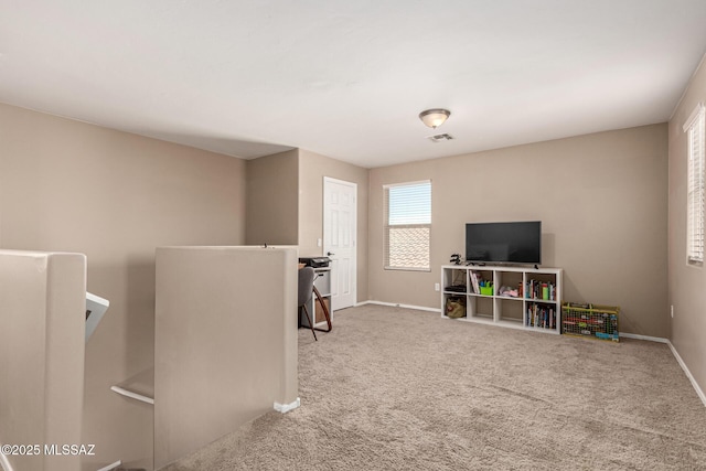 9528 S Desert Fauna Loop, Tucson, AZ 85747 - recreation room featuring baseboards, visible vents, and carpet