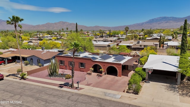 502 N Citadel Ave, Tucson, AZ 85748 - bird's eye view with a mountain view and a residential view