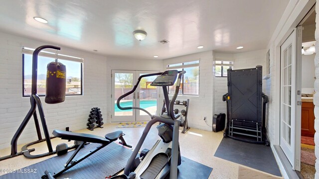 502 N Citadel Ave, Tucson, AZ 85748 - workout area featuring recessed lighting and visible vents