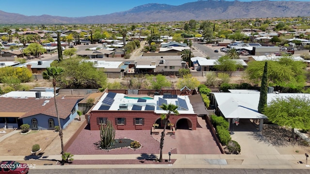502 N Citadel Ave, Tucson, AZ 85748 - drone / aerial view featuring a residential view and a mountain view